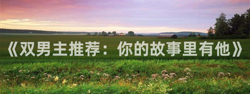 动漫共和国omofun：《双男主推荐：你的故事里有他》